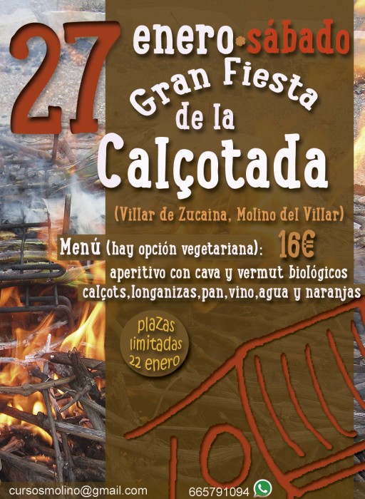 Gran Fiesta de la Calçotada el sábado 27 de Enero, en el Villar de Zucaina